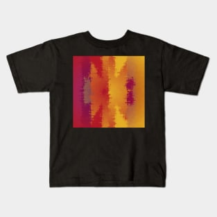 Blurred Abstract Of Chakra Coloured Stripes Kids T-Shirt